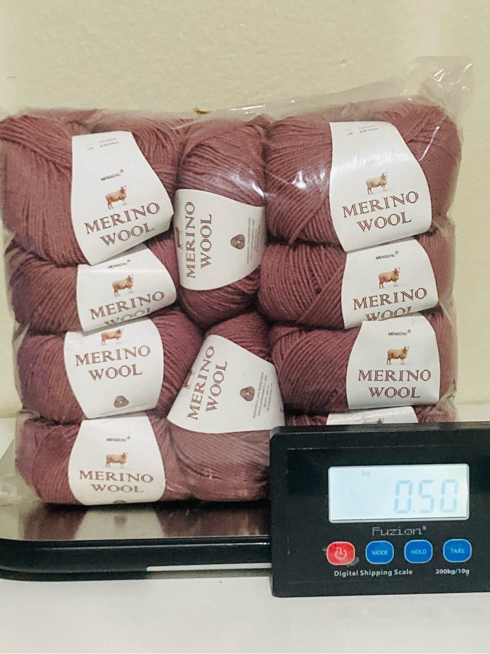 10 NWT (490g+ total) 100% Merino Wool Yarn by in Dried Roses